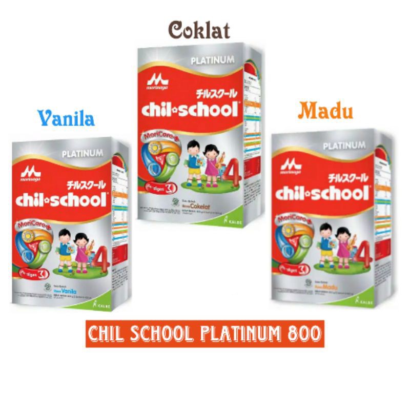 Susu Morinaga Chil School 4 Platinum 800g  Vanila Madu Coklat