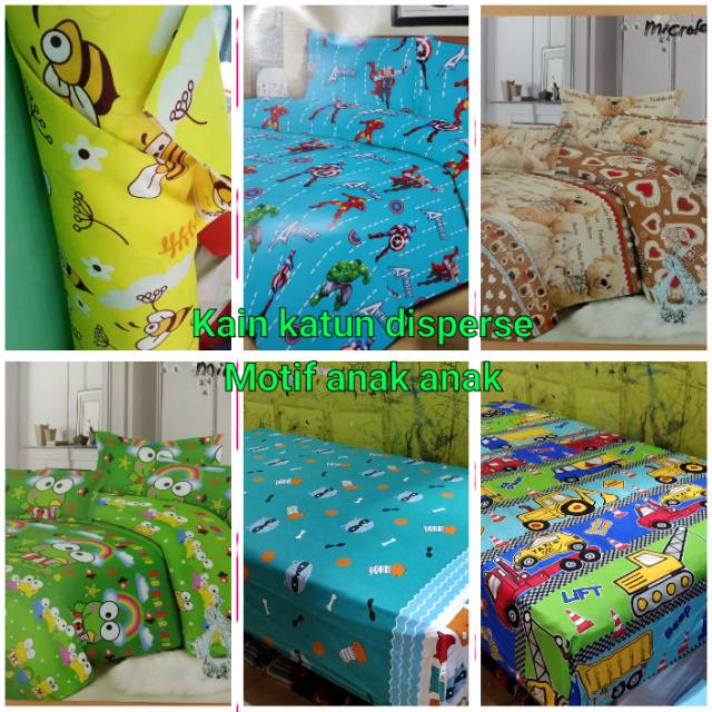 Bahan Kain Sprei Meteran Disperse Dan Katun Micro Utk Seprei Seperei Bed Cover Sarung Kasur Shopee Indonesia