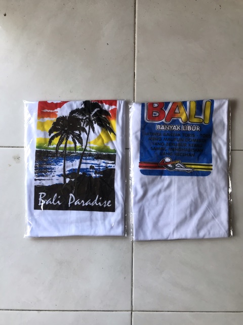 Kaos Putih Bali (Bukan katun )