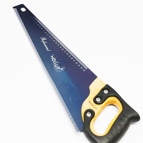 GERGAJI KAYU SUPER TAJAM GAGANG KARET 18 INCH / ALAT GERGAJI KAYU 450 MM / GERGAJI TANGAN KAYU PRODU