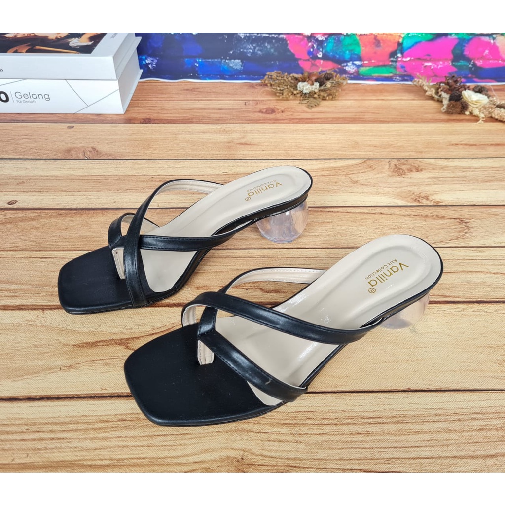 ABBUSHOES  Us 86 hak kaca telor jepit 5cm untuk wanita
