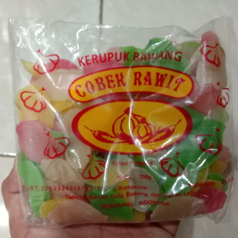 

kerupuk bawang merek cobek rawit murah asli purwodadi 200gr