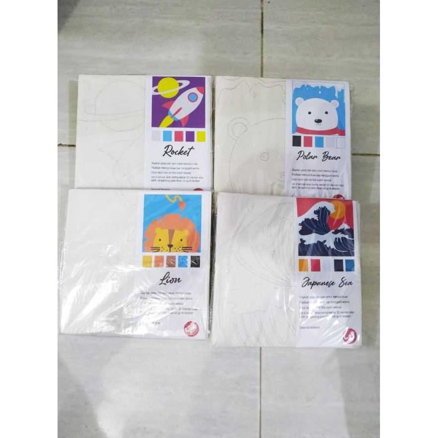 

ORI DIY melukis kanvas anak cat lukis canvas paint by leo toys number 2 - ship Langsung Order