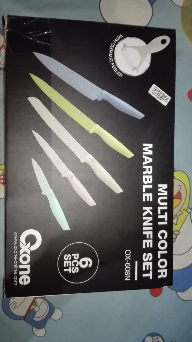 Pisau Set Oxone Color Marble Knife Set Ox-608 N