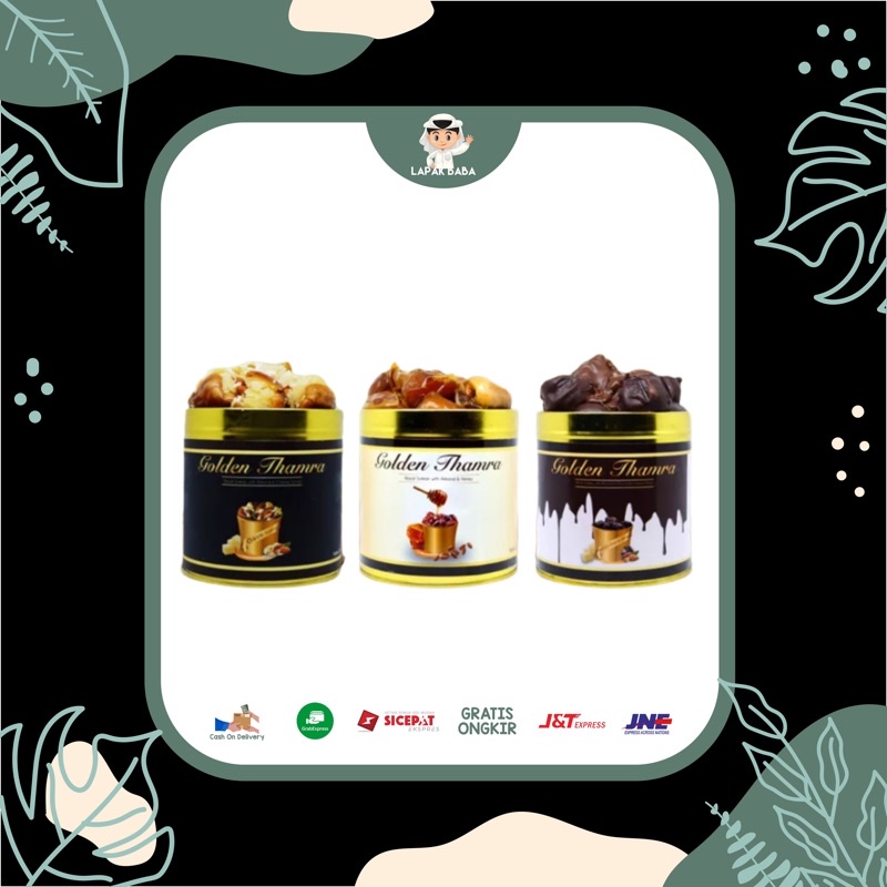 Kurma Golden Thamra Sukari Almond Madu, Chesse almond keju, Almond Coklat 500gr original