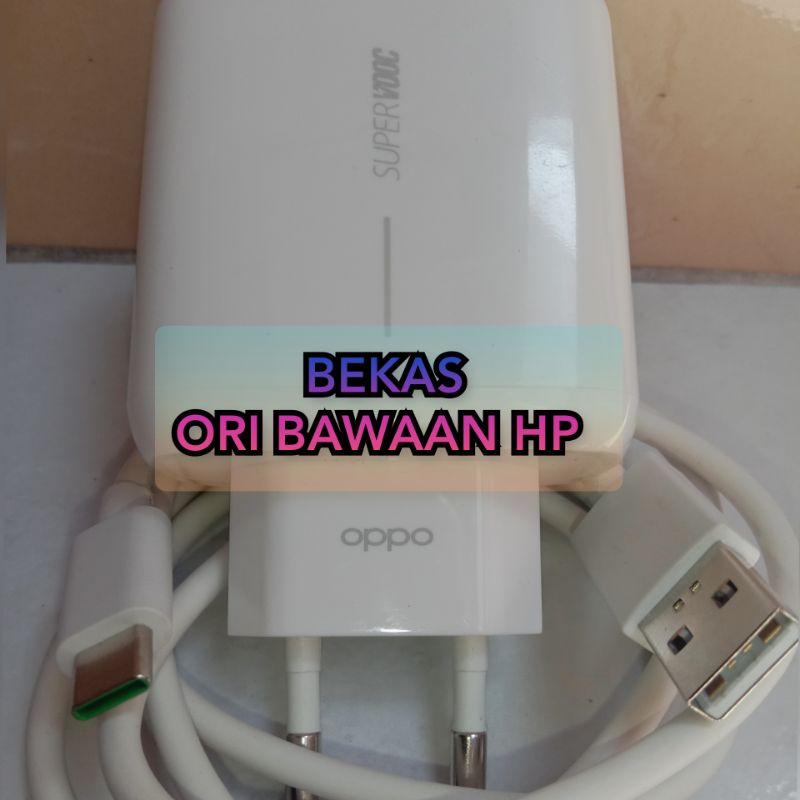 CHARGER OPPO RENO 6 PRO | RENO 6 | RENO 5 | RENO 4 PRO ORI BAWAAN HP TIPE C.