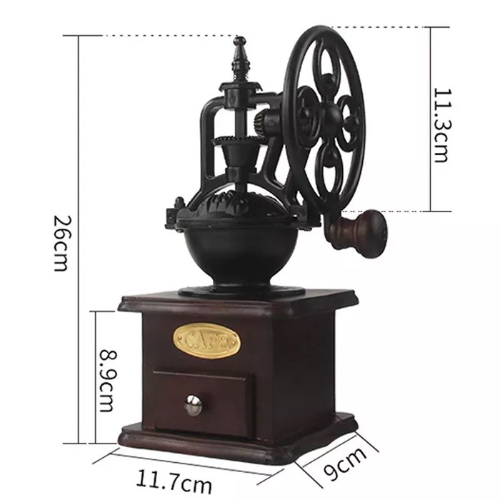 Gilingan Kopi Manual Alat Kopi Manual Coffee Grinder Cafe Black Classic