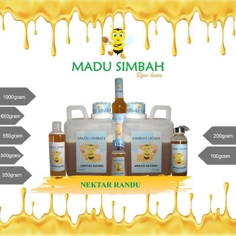 

MADU RAW HONEY 100%MURNI NEKTAR RANDU