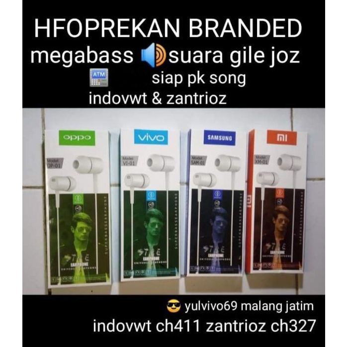 HEADSET HEADPHONES HENSFREE OPREKAN JAWARA