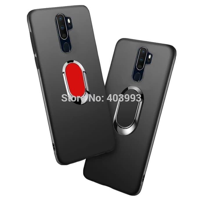 Case Oppo A5 2020 Pro Black Matte Holder Magnetik