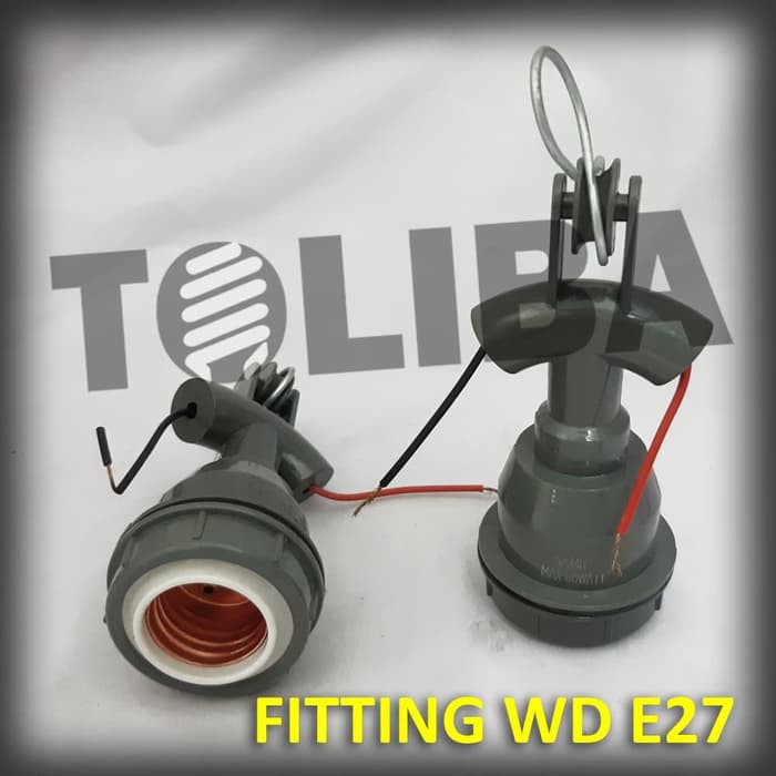 fitting wd e27 plastik / fitting gantung /hanger holder /fitting lampu