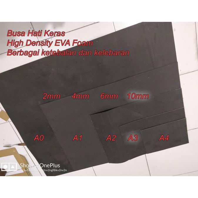 

[BISA BAYAR DITEMPAT] Busa Hati Keras EVA Foam Size A3 10mm Sheet utk Cosplay Aksesori DLL