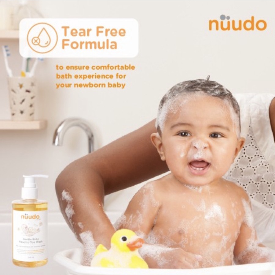 Nuudo by Pureco Gentle Baby Head to Toe Wash 60ml dan 250ml