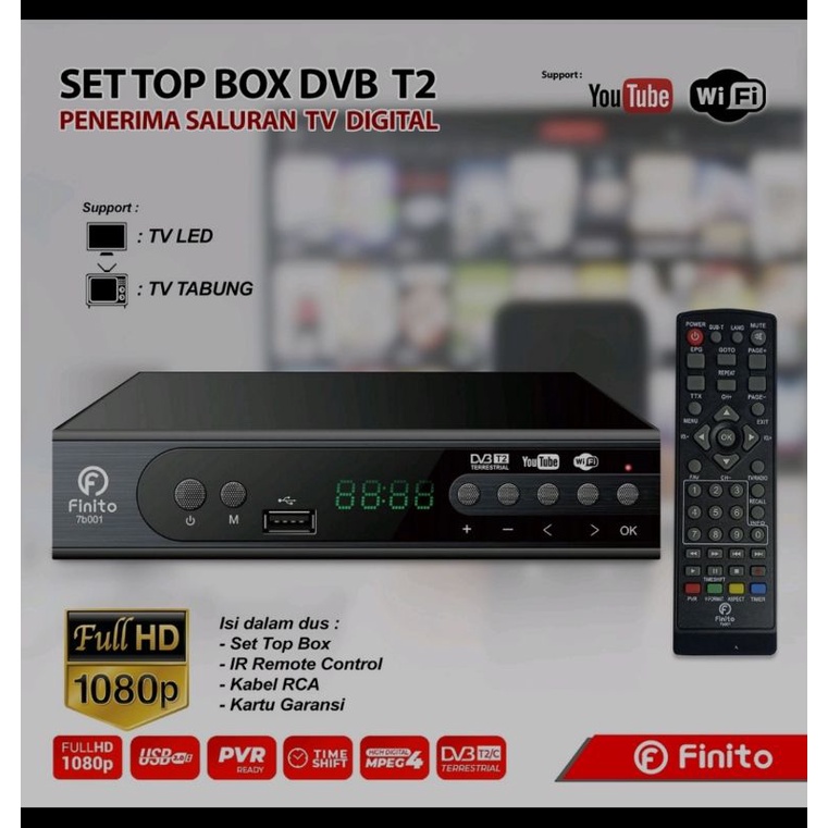 Jual Digital Set Top Box HD / Set Top Box TV Digital / STB Siaran DVB ...