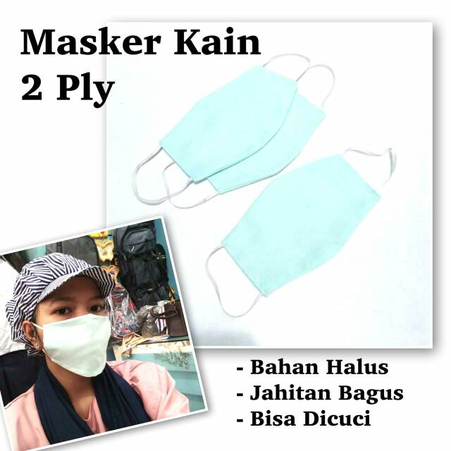 MASKER NON MEDIS BAHAN HALUS JAHITAN RAPI BISA DICUCI