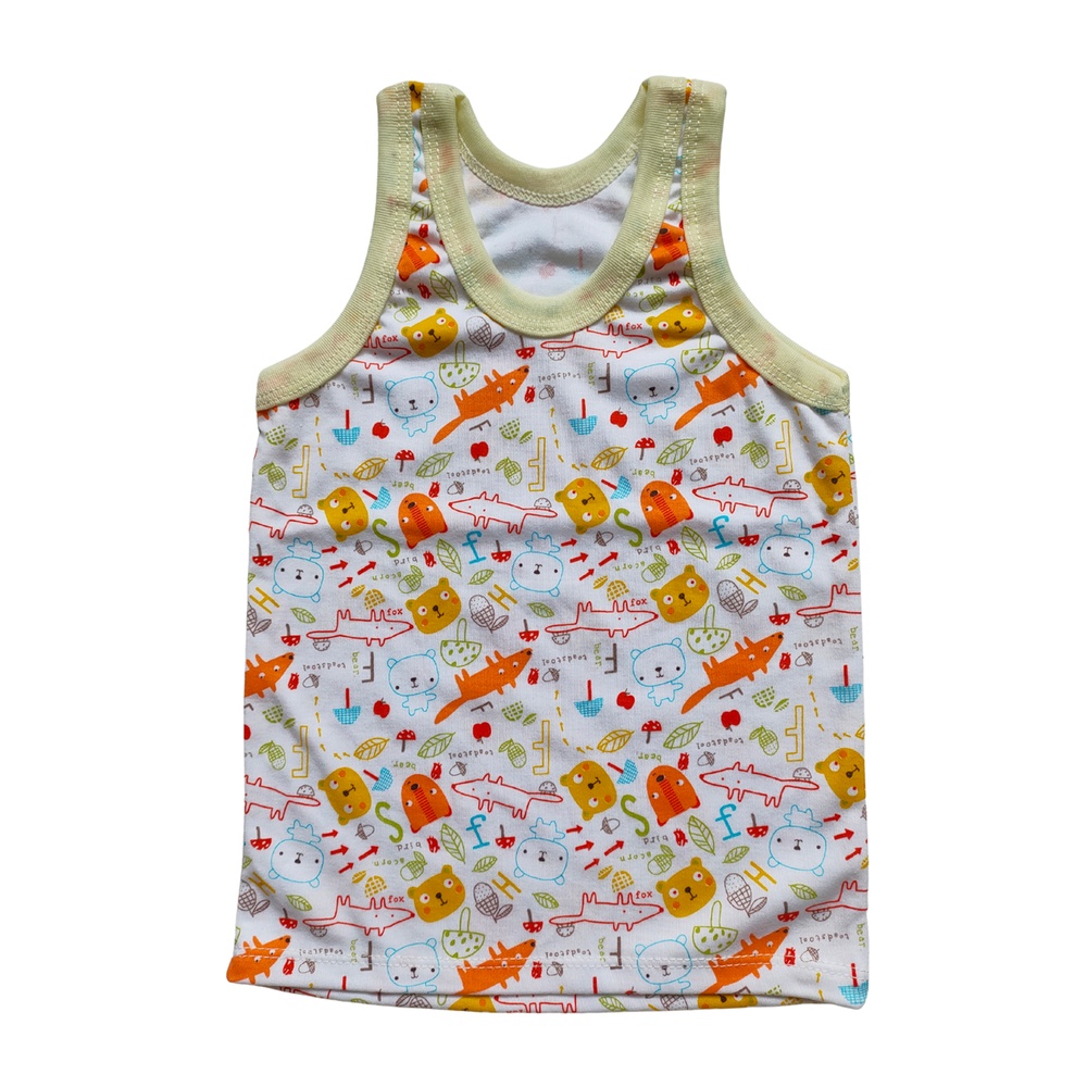 Singlet Bayi Anak DoubleKnit Printed