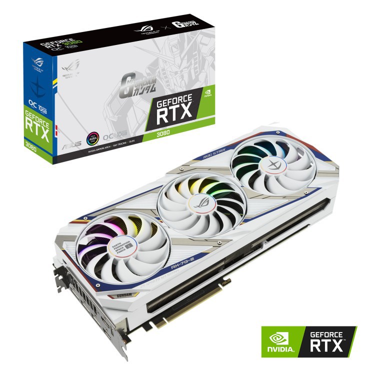 Vga Asus ROG Strix RTX 3080 OC 10GB Gundam Edition GDDR6X 320Bit - NEW