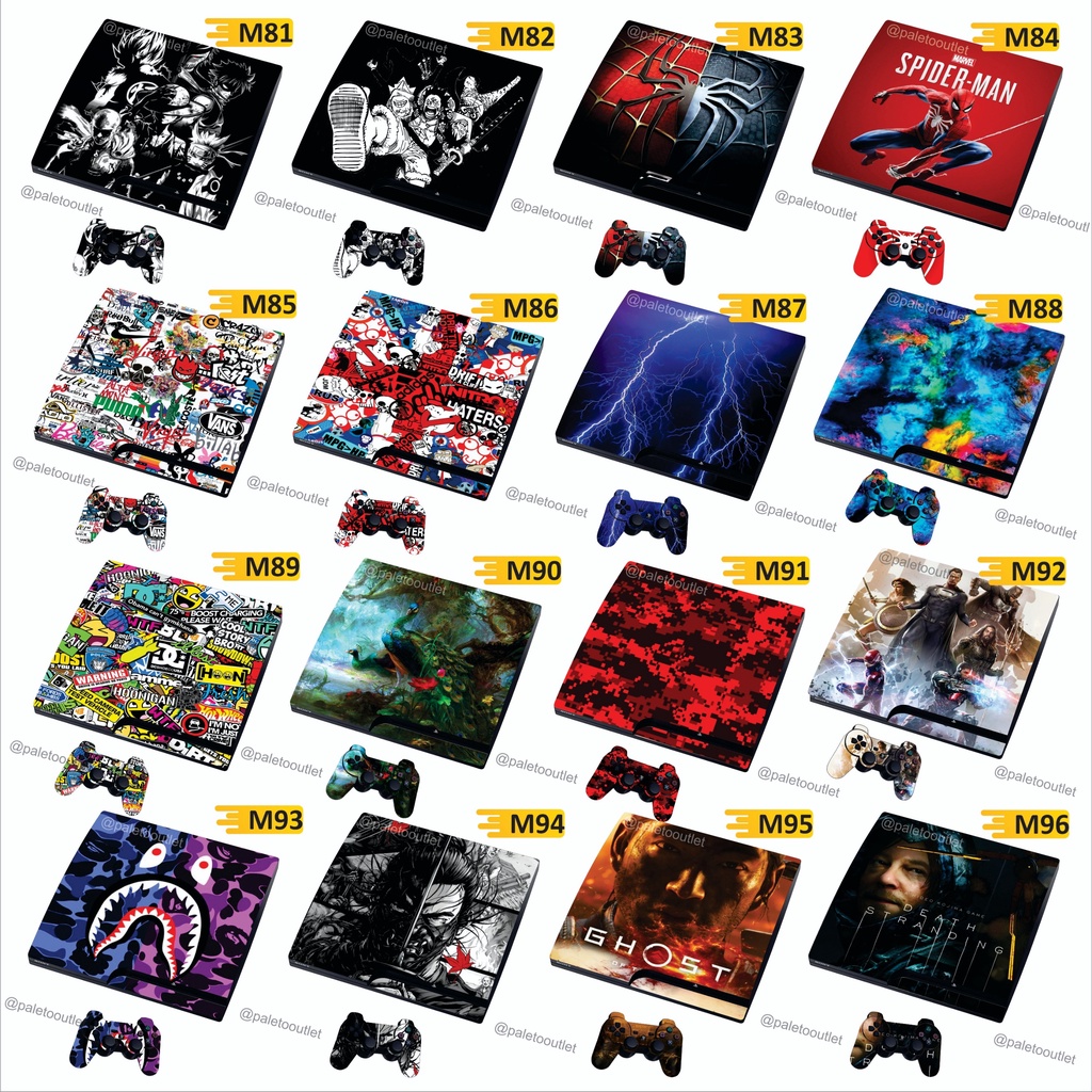 Garskin Ps3 Slim ps3 Fat ps3 super slim Sticker Vinyl decal