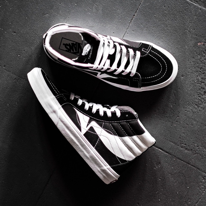 VANS SK8-HI REISSUE WRAP BLACK WHITE ORIGINAL 100%