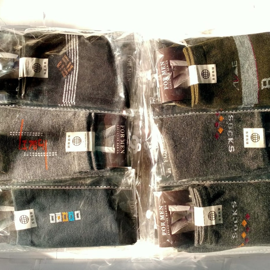 (6 Pasang) Kaos Kaki Kantoran Motif Bely Komputer Spandek PE