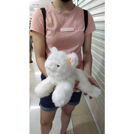 Boneka Kucing anggora putih