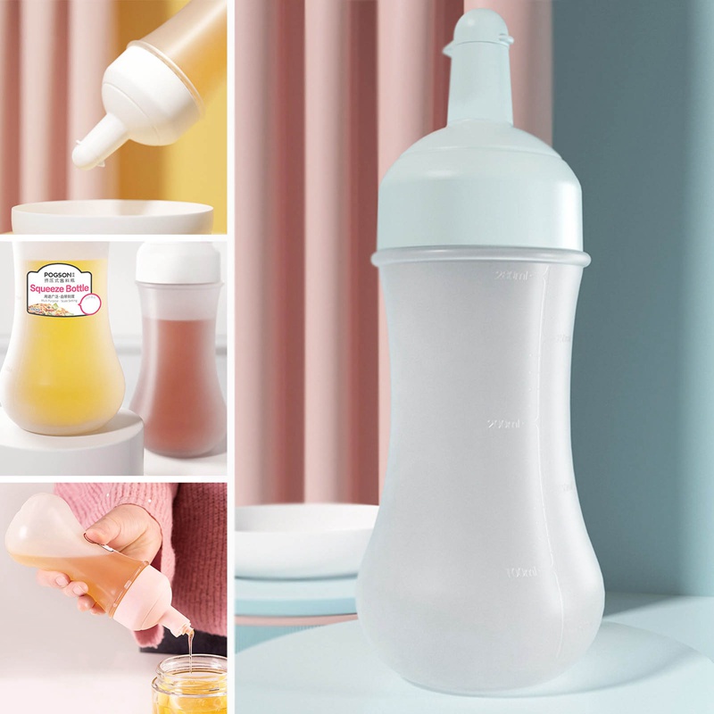 [ Featured ] 350ml Kitchen Sauce Squeeze Bottles /Seasoning Squeeze Dispenser Bottle for Oil Sauce Kitchen Accessories