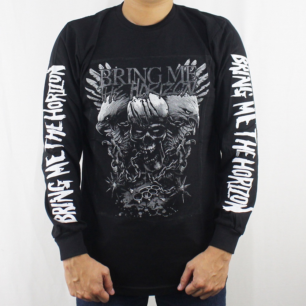 KAOS LENGAN PANJANG BRING ME THE HORIZON 03 - BAJU MUSIK BRING ME THE HORIZON - KAOS MUSIK BRING ME THE HORIZON - BAJU MUSIK LENGAN PANJANG - LONGSLEEVE MUSIK METAL - MUSIK UNDERGROUND - MUSIK ROCK