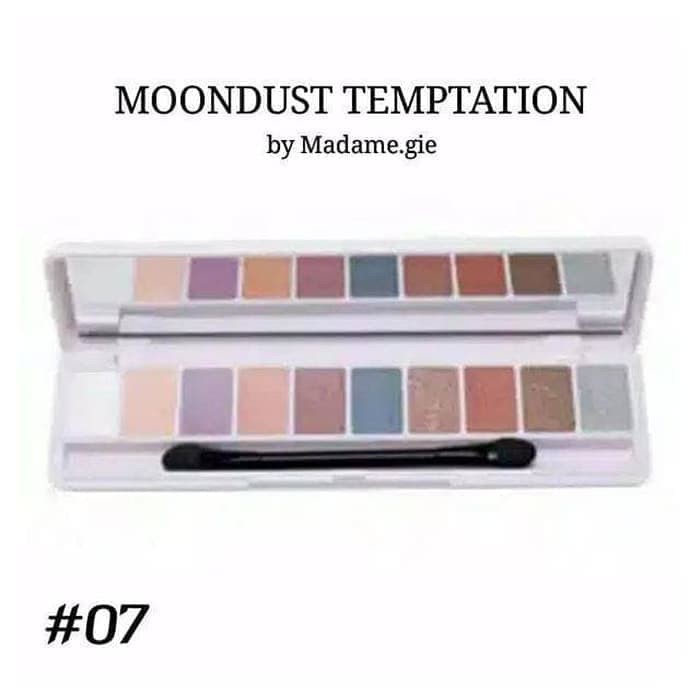 MADAME GIE EYE ILLUSION MOONDUST TEMPTATION EYESHADOW 10 WARNA