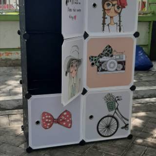  Lemari  PLastik  Portable  Miss 6 Pintu Shopee  Indonesia