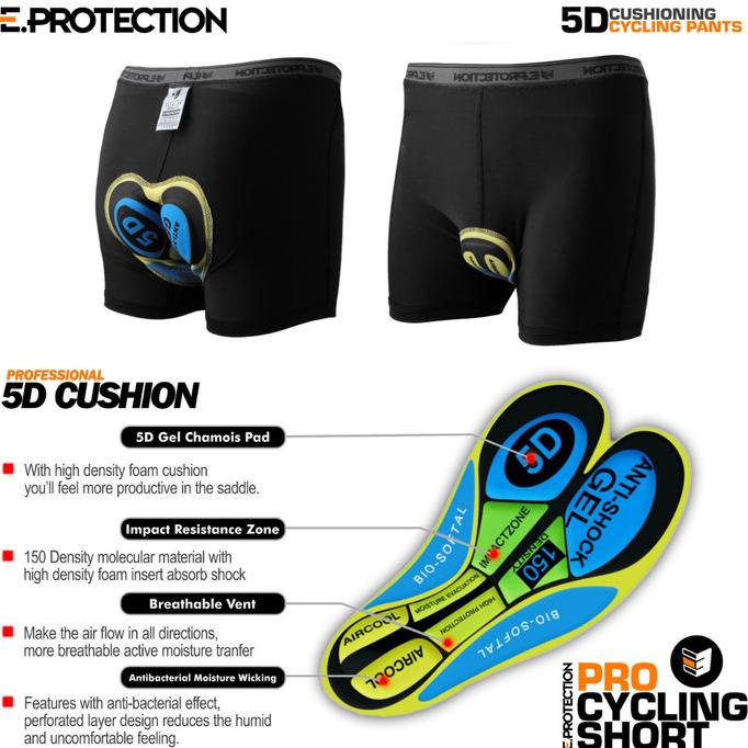 Celana sepeda Padding Gel Eprotection