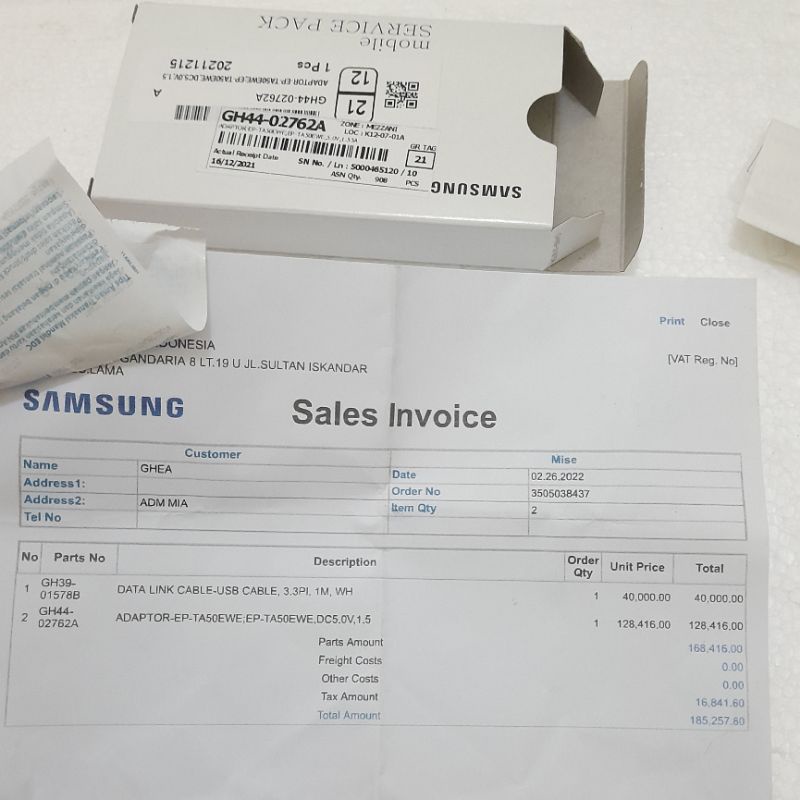 Charger HP Samsung Micro USB Original 1000% Made in India dan Vietnam NEW