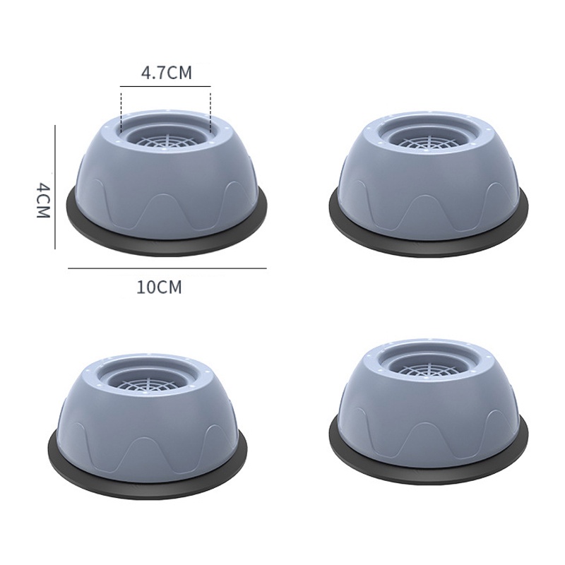 JYJ-1111 4Pc Alas Kaki Mesin Cuci Kulkas Anti Getar Anti Geser