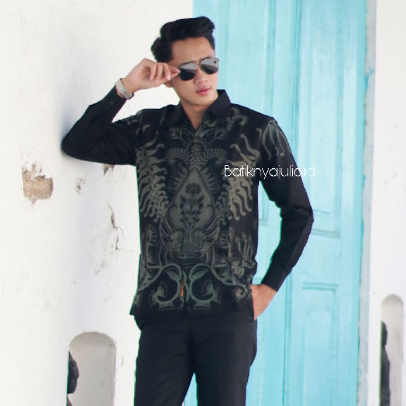 Promo Kemeja Batik Pria Slimfit Premium Lengan Panjang Batiknya Julio Ht 2 MLNLBpUMdmNbd