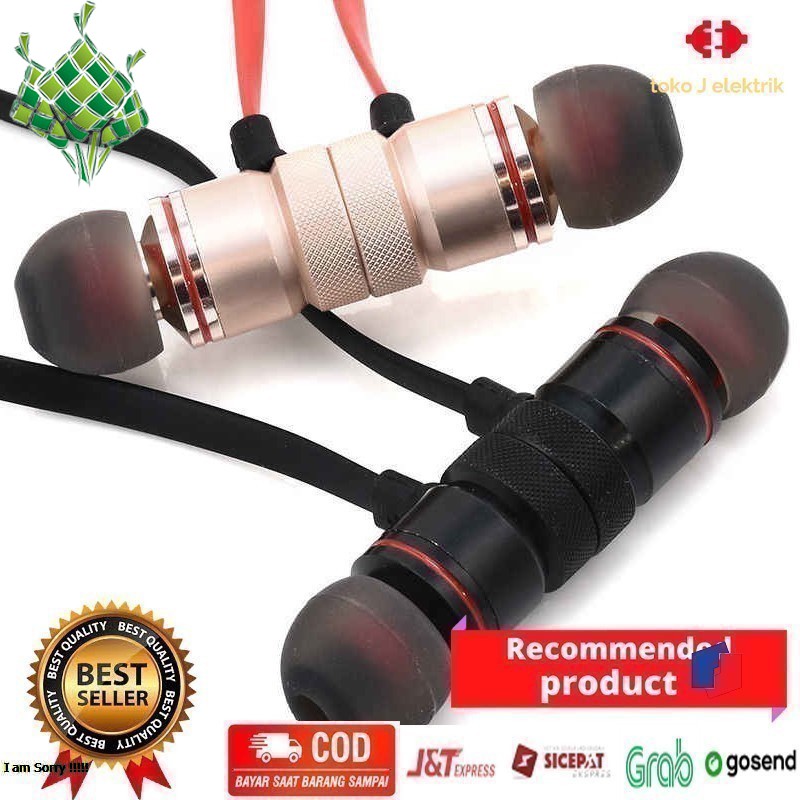 PROMO Headset hanset henset hedset  sport wireless blutut bluetooth jbl earphone super bass murah