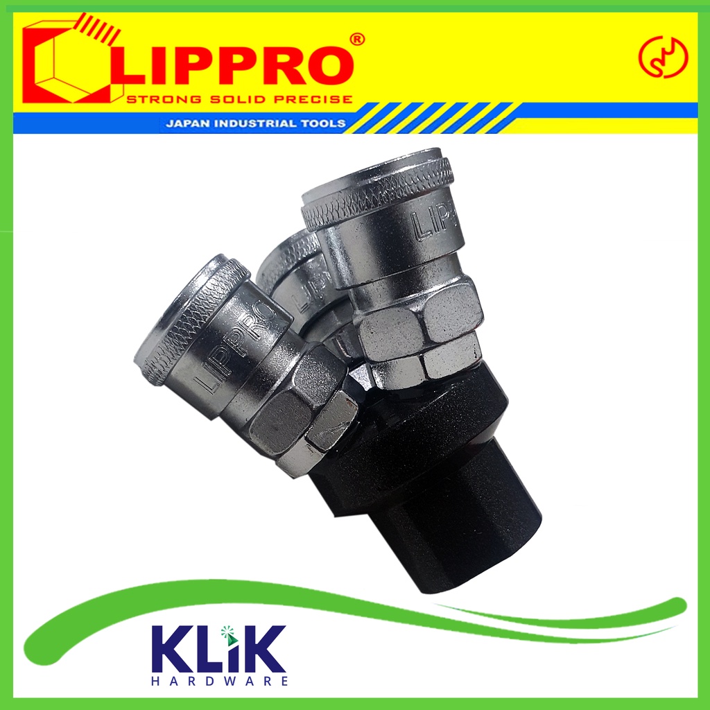 Lippro Quick Coupler Cabang 3 - Sambungan Selang Kompresor