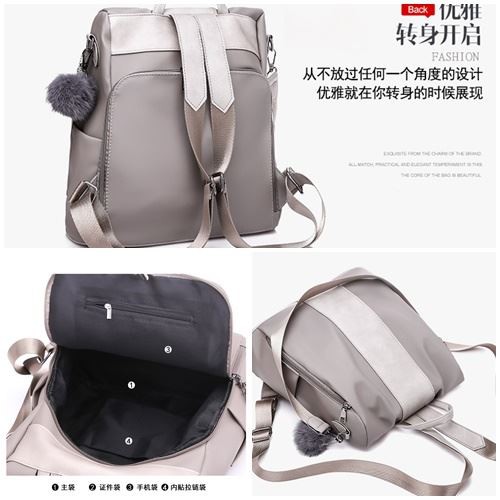 B 4427- Tas Ransel Pom Pom Wanita Cantik