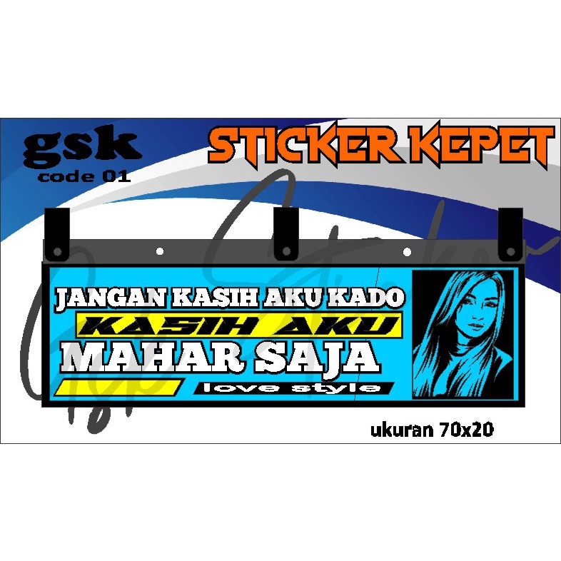 Stiker Cutting Karpet Belakang Truk All Sticker Variasi Karpet K.01