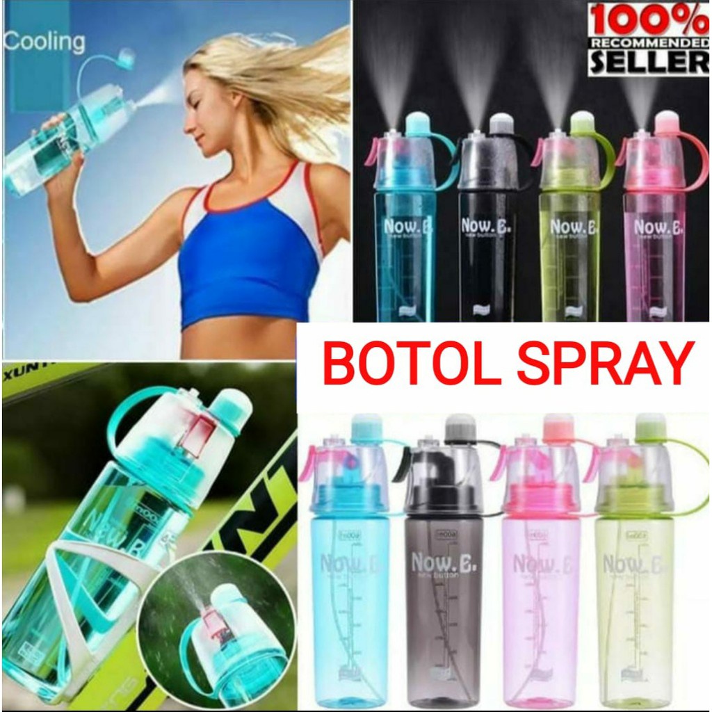 Botol Minum Spray New B New E 600 ML Botol Minum Sport Besar / Botol Minum 1 Liter