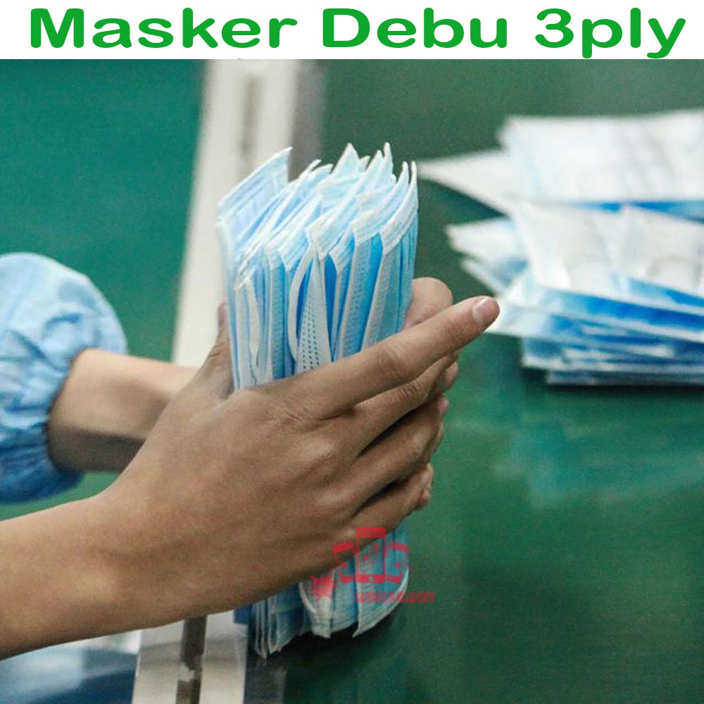 [1 BOX ISI 20] Masker Debu Surgical Mask Masker Medis Masker Anti Virus 3 ply 3ply EARLOOP EAR LOOP