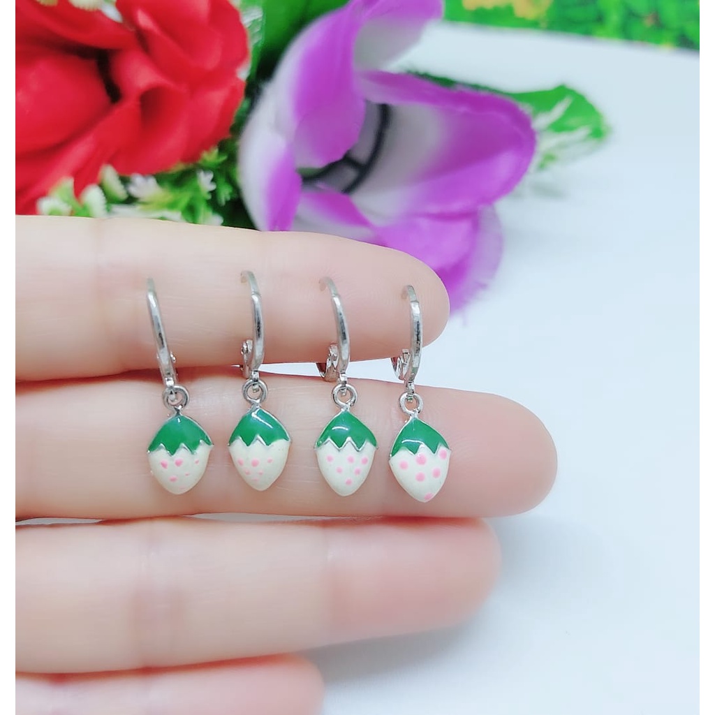 Anting-anting anak lapis emas perhiasan fashion A-C