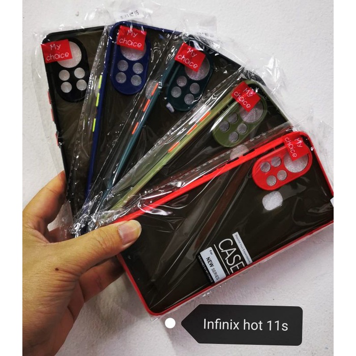 CASE MY CHOICE INFINIX HOT 11S FINGER PRINT CASING MATTE