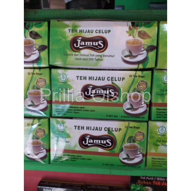 

[TEH JAMUS] Teh Hijau Celup 100 gr, Minuman Kesehatan Herbal Instan Alami