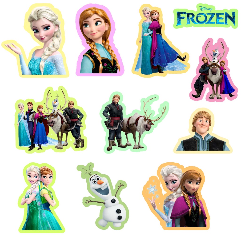 Jual Stiker Frozen Sticker Pack Disney Frozen BISA CUSTOM Elsa Anna ...