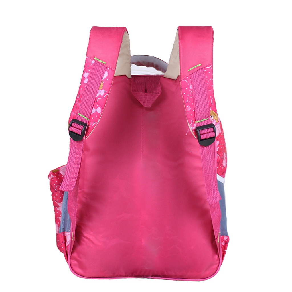 Tas Gendong Anak Sekolah TK SD Ransel Anak Perempuan Keren Cantik Gambar Karakter Kartun Pink Lucu