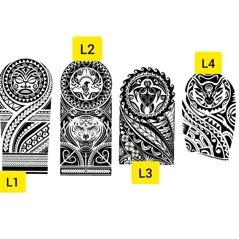[KODE QR6QK] Tato Temporer/Stiker Tato Minimalis - L - Tato Tribal Tato simple tato pria Tato seteng