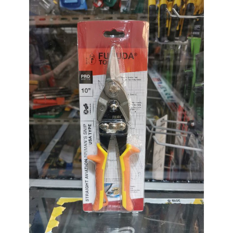 Gunting Hollow 10" Fukuda - Gunting Seng Baja Ringan Galvalum 10 Inch