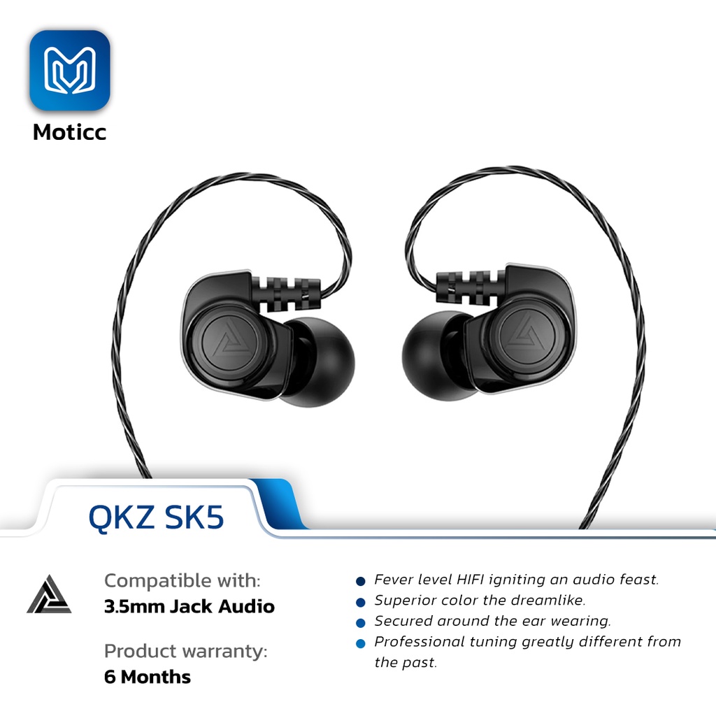 QKZ SK5 with Mic Earphone Sport Earbud Stereo Running Headset