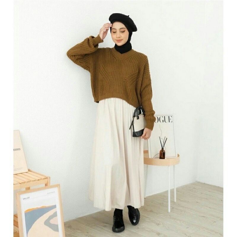 Yuzy Sweater Rajut Crop