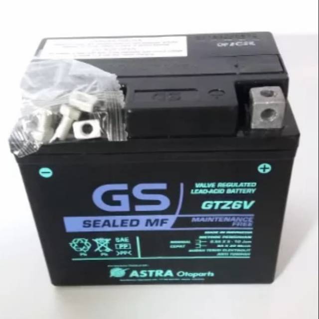 Jual AKI GS ASTRA GTZ6V ORI BAWAAN MOTOR VARIO 125 | Shopee Indonesia