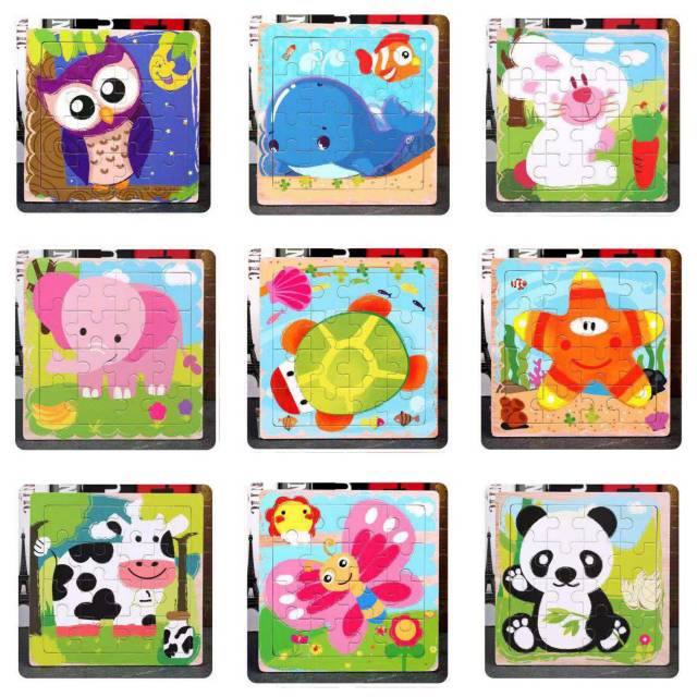 BIANCA - Puzzle Kayu 15x15cm isi 16 keping